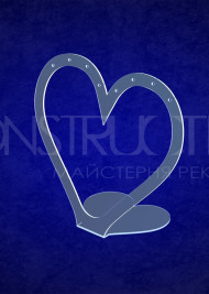 Підставка з прозорого акрилу для демонстрації сережок